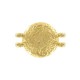 Cymbal ™ DQ metal Connector Pithari Ii for 11/0 beads - Gold